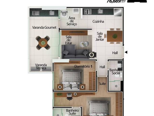 Apartamento para Venda em Mongaguá - 5